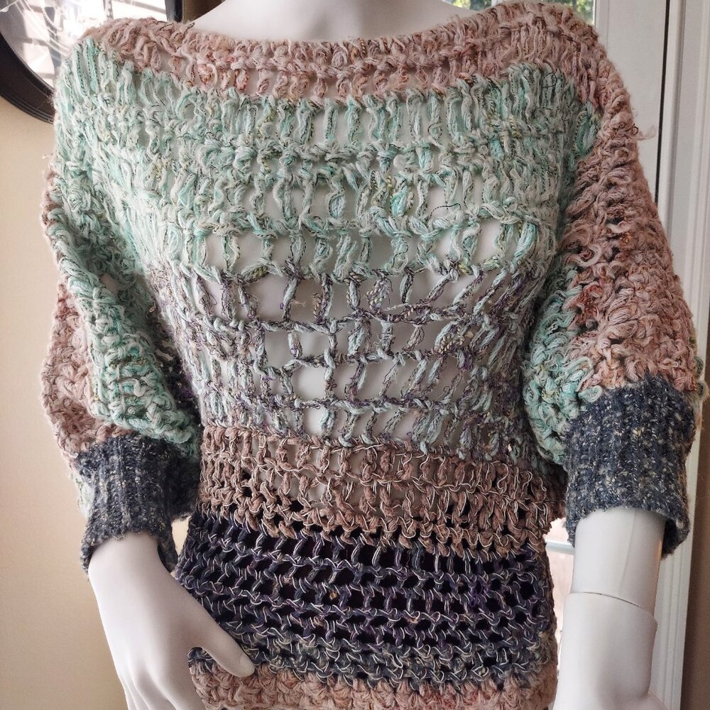 Freepeople crochet sweater